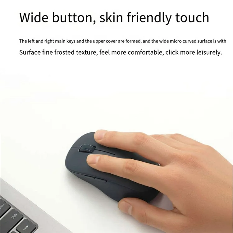 XIAOMI XMSMSB01YM Ergonomic Wireless Bluetooth-Compatible Dual Mode Mouse for Windows / Mac (Chinese Version) - Black