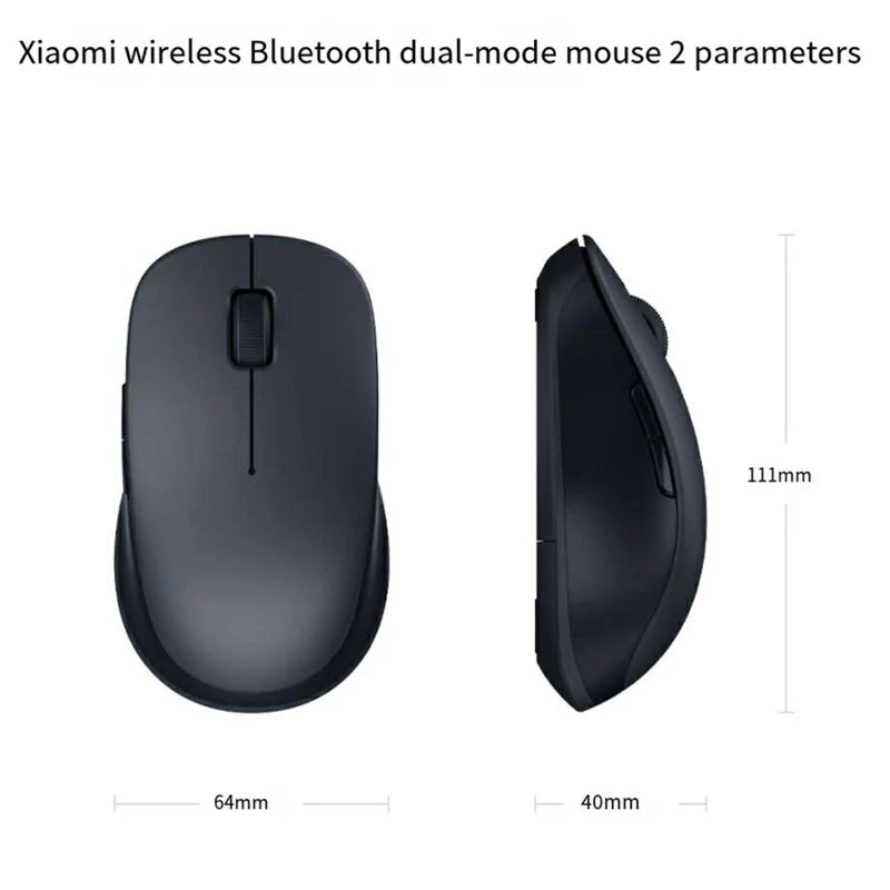 XIAOMI XMSMSB01YM Ergonomic Wireless Bluetooth-compatible Dual Mode Mouse for Windows / Mac (Chinese Version) - White