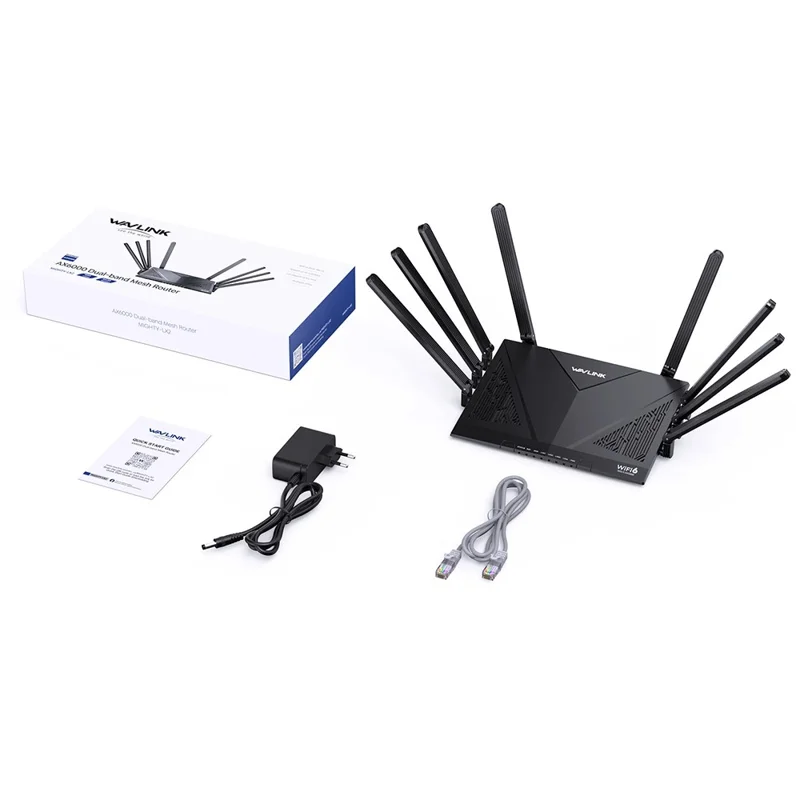 Routeur WAVLINK WN536AX6 AX6000 WiFi 6 Haut Débit Bande Double MESH AP Répéteur pour Gaming - Prise EU