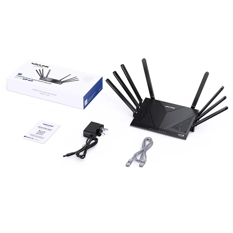 WAVLINK WN536AX6 AX6000 WiFi 6 Router High Speed Dual Band MESH AP Repeater for Gaming - UK Plug