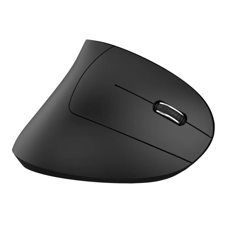 HXSJ Ergonomische Vertikalmaus 2.4G + Bluetooth-kompatibel 5.1 Dualmodus 2400DPI Leise Maus - Schwarz
