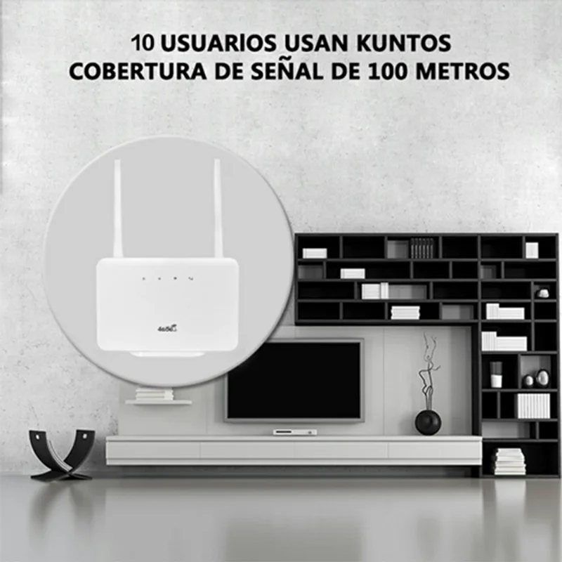 CP106-E 4G LTE Router 300Mbps Wireless Modem Single Ethernet Port Home Office Router, Eurasian Version - EU Plug