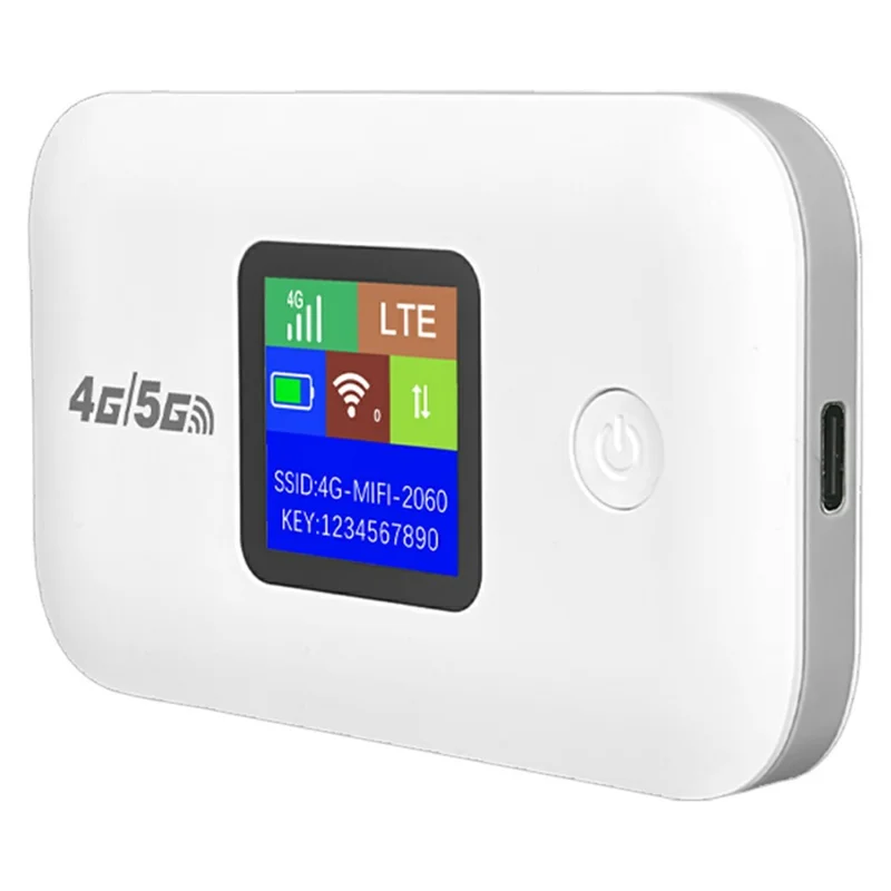 A8-E Eurasian Version Portable 4G LTE Pocket WiFi Router Wireless Network Hotspot Mobile Broadband Device - White