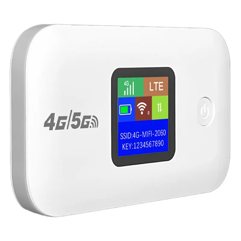 A8-E Eurasian Version Portable 4G LTE Pocket WiFi Router Wireless Network Hotspot Mobile Broadband Device - White