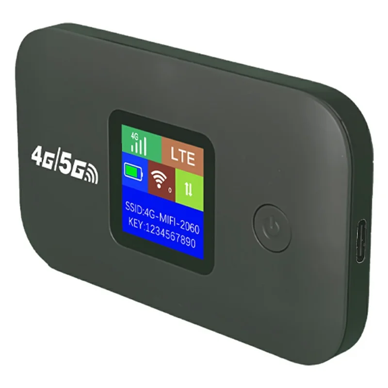 A8-E Eurasian Version Portable 4G LTE Pocket WiFi Router Wireless Network Hotspot Mobile Broadband Device - Black