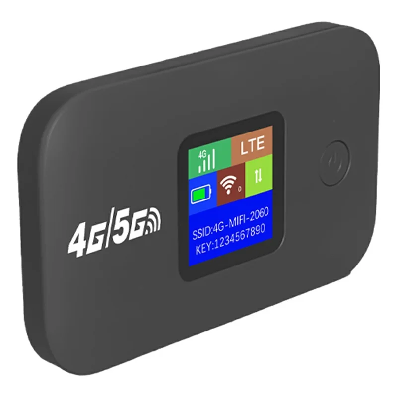 A8-E Eurasian Version Portable 4G LTE Pocket WiFi Router Wireless Network Hotspot Mobile Broadband Device - Black