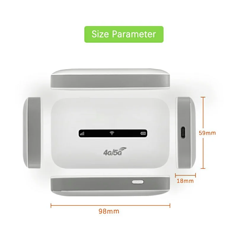 M6-E Eurasian Version Portable 4G LTE Mobile WiFi Router Car Travel Outdoor WiFi Hotspot Device