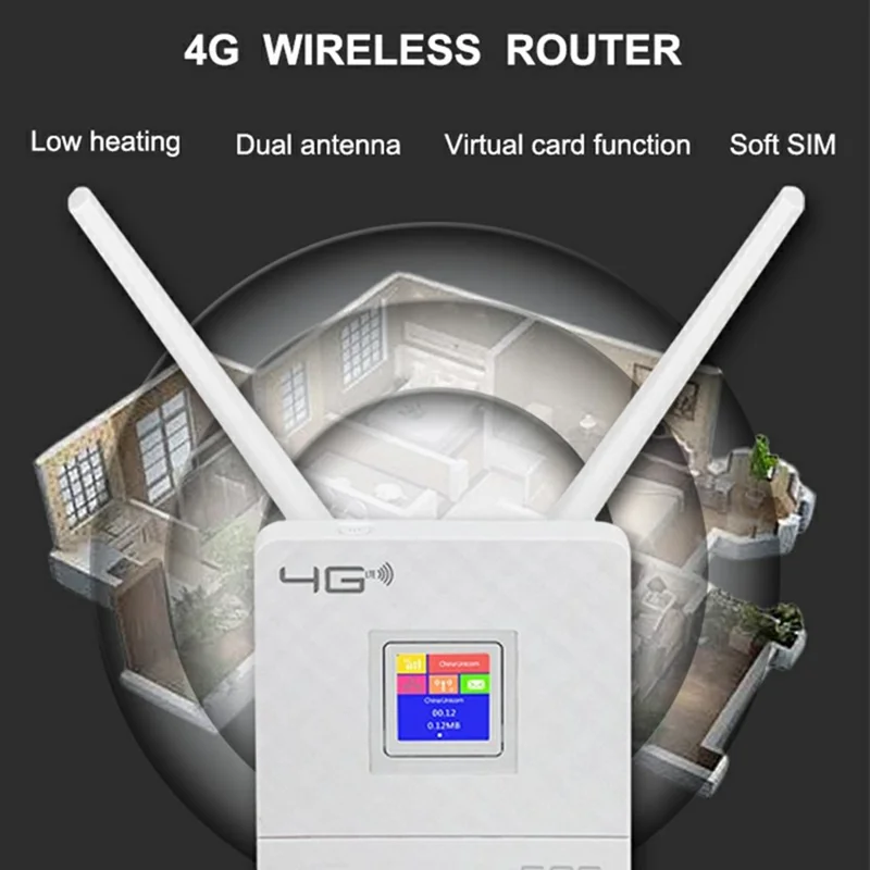 CPF903 Eurasian Version WIFI SIM Card CPE Router Home Office LTE 4G Wireless Network Router - US Plug