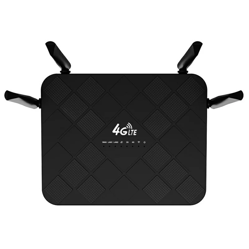 320M-E Eurasian Version CPE 3 Port Router SIM Card 4G LTE Wireless Network WiFi Home Office Router - US Plug