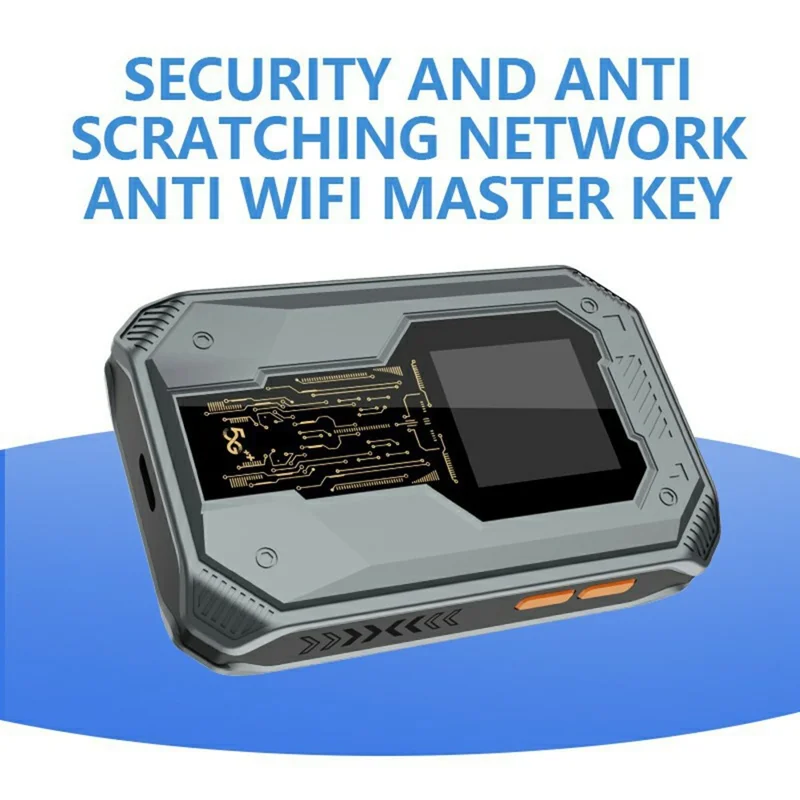 A50 Portable SIM Card 4G WiFi Router Rechargeable Time Display 300Mbps Router Support 8 Devices