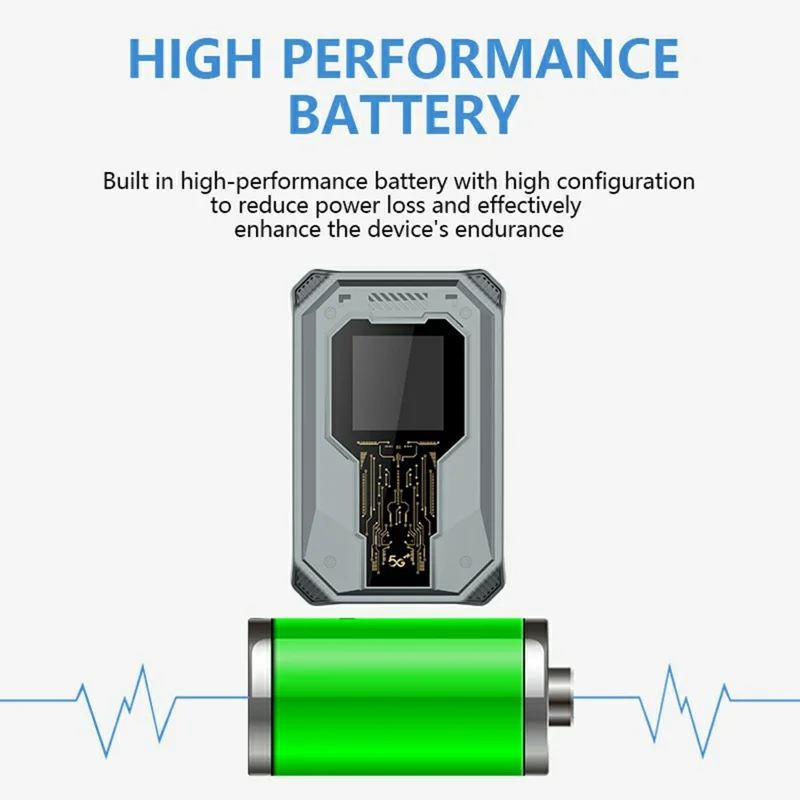 A50 Portable SIM Card 4G WiFi Router Rechargeable Time Display 300Mbps Router Support 8 Devices