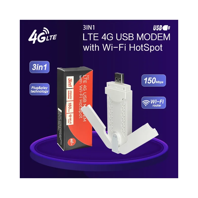 U97-E Eurasia Version Portable LTE Router USB Dongle SIM Card 4G WiFi Hotspot