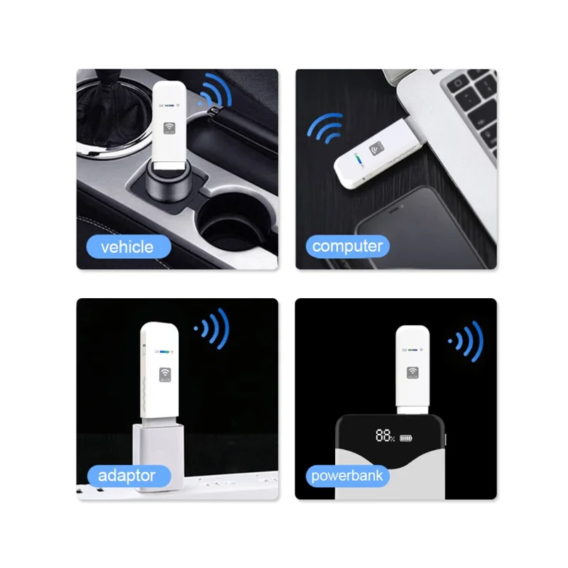 LDW931 USB Modem with SIM Card Slot 4G LTE Wireless Router Travel WiFi Hotspot, European Version