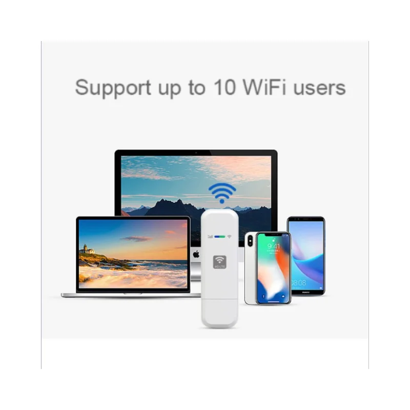 LDW931 USB Modem with SIM Card Slot 4G LTE Wireless Router Travel WiFi Hotspot, European Version