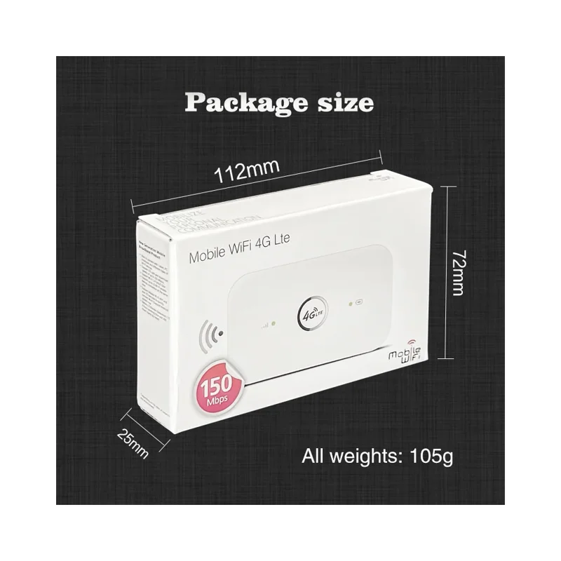 M7 Portable 4G LTE Mobile WiFi Router with SIM Card Slot 150Mbps Travel MiFi Hotspot, Eurasian Version