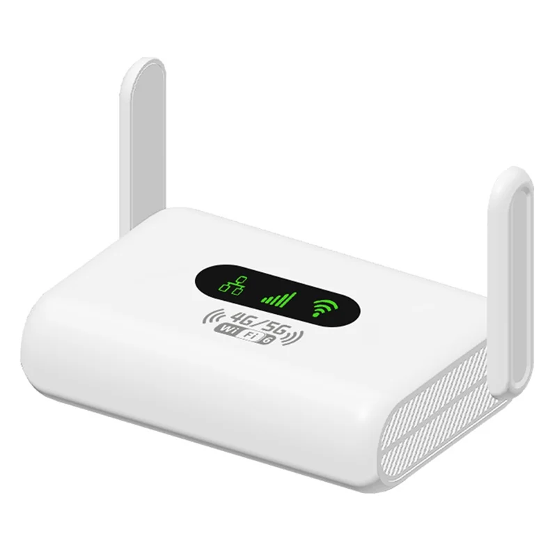 Q30-E 4G LTE Router Foldable Antenna Portable WiFi 6 Hotspot with RJ45 Port and Nano SIM Card Slot, Eurasian Version - US Plug