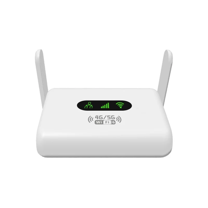 Q30-E 4G LTE Router Foldable Antenna Portable WiFi 6 Hotspot with RJ45 Port and Nano SIM Card Slot, Eurasian Version - US Plug