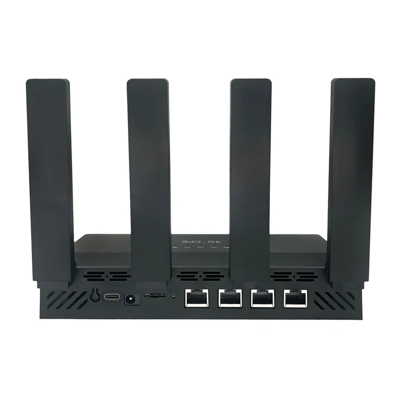 WR800 600Mbps High Speed 4G LTE WiFi Router 4 LAN Ports WiFi 6 Wireless Modem with 5000mAh Battery, Eurasian Version - EU Plug