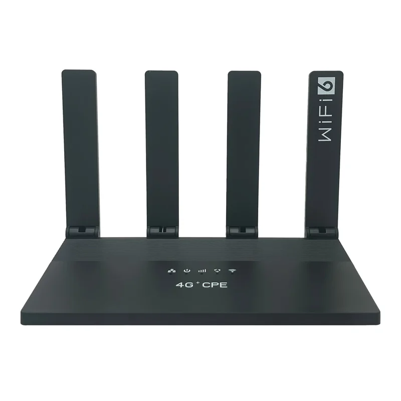 WR800 600Mbps High Speed 4G LTE WiFi Router 4 LAN Ports WiFi 6 Wireless Modem with 5000mAh Battery, Eurasian Version - EU Plug