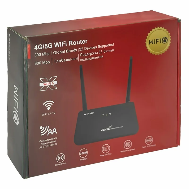 CP103 Eurasian Version LTE WIFI Router Home SIM Card 4G 300Mbps Wireless Network Single Port Router - US Plug
