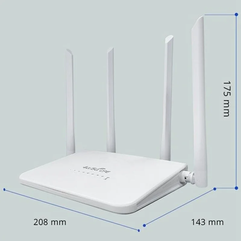 R103-E Eurasian Version Type-C Port LTE WiFi Router Home Office SIM Card Slot 4G Wireless Network Router - EU Plug