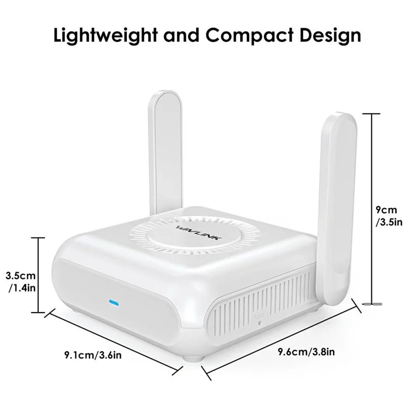 WAVLINK AX3000 Dual Band WiFi 6 Travel Router Home Office 160MHz MU-MIMO OFDMA VPN Router - AU Plug