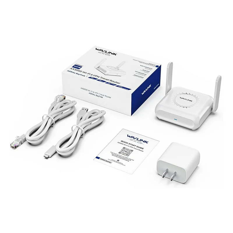 WAVLINK AX3000 Dual Band WiFi 6 Travel Router Home Office 160MHz MU-MIMO OFDMA VPN Router - AU Plug