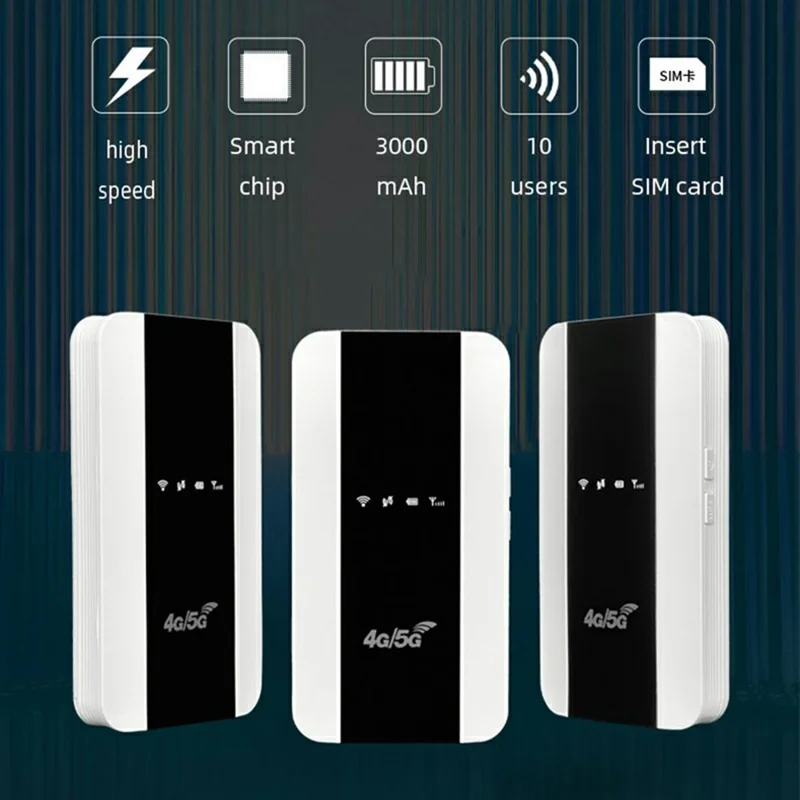 M10-E Eurasian Version Portable 4G Router Car Mobile WiFi SIM Card Router with WPS Function
