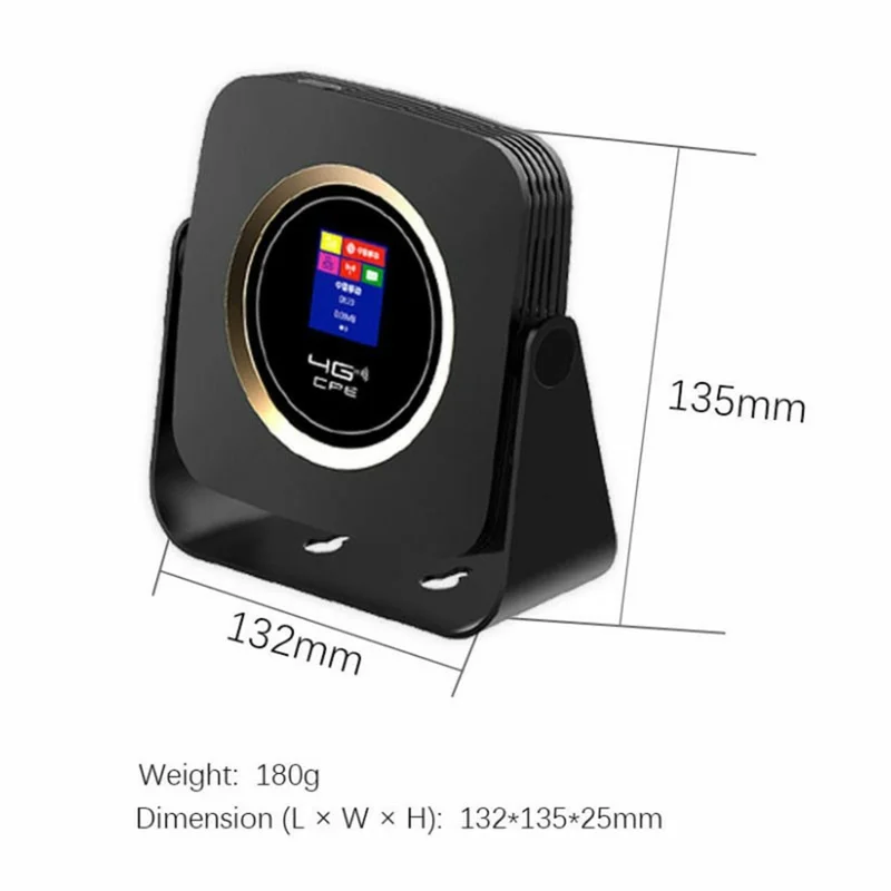 CPF903B Eurasian Version 4G LTE WiFi Router Wireless CPE Single Ethernet Port SIM Card Slot 150Mbps Router - White / US Plug