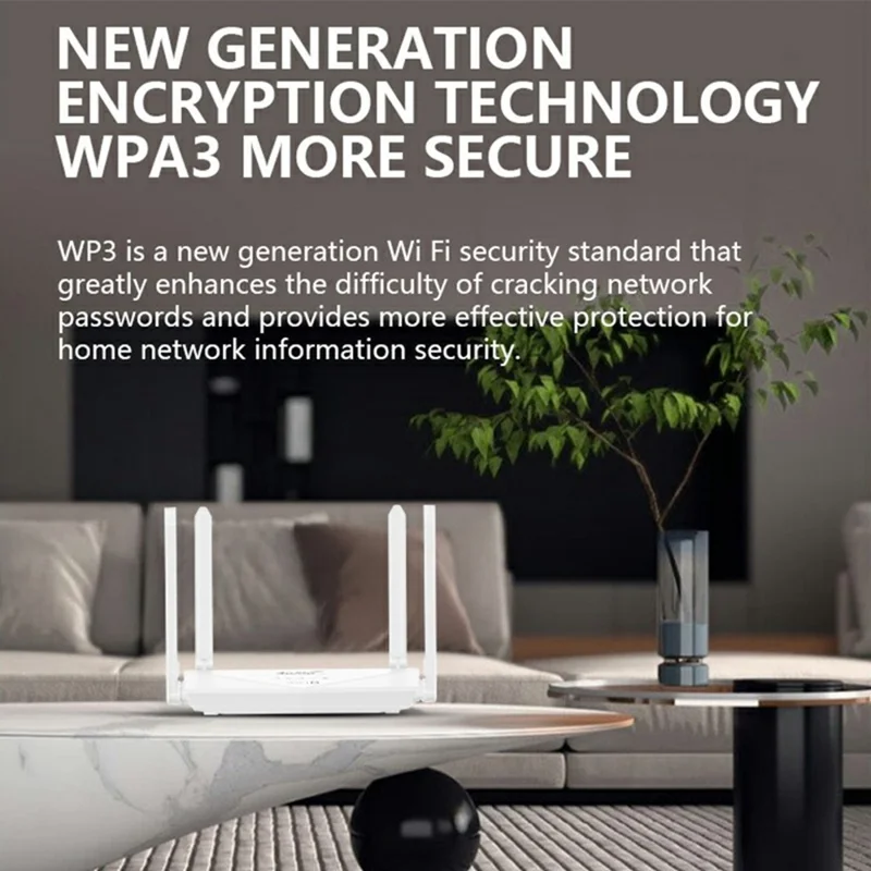 Roteador WR900-E Versão Europeia LTE WiFi6 com Slot para Cartão SIM 4G, Bateria de 5000mAh, 6 Antenas e 4 Portas LAN - Plugue dos EUA
