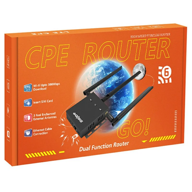 ED121-L Americas Version 4G LTE WiFi Router Single Ethernet Port SIM Card Slot Internet Router - US Plug