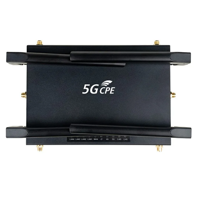 NR180 Eurasian Version Gigabit WiFi 6 Dual Band 2.4G+5.8G Router Dual SIM CPE 10 Antenna 5G Router - US Plug