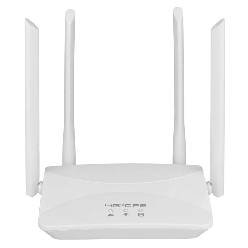 CPF912 Eurasian Version Wireless Router 4G LTE Home Office SIM Card WiFi Router with 4 Antennas - EU Plug