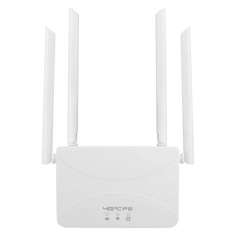 CPF912 Eurasian Version Wireless Router 4G LTE Home Office SIM Card WiFi Router with 4 Antennas - EU Plug