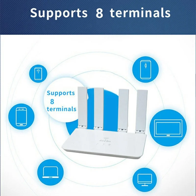CP906-E 4G Router Home Office SIM Card WiFi CPE LTE Wireless Internet Sharing Router - US Plug