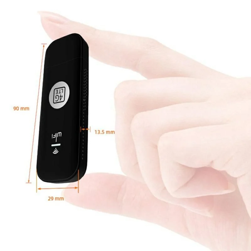 U6-E8 Eurasian Version 4G LTE UFI Modem USB WiFi Dongle International Travel SIM Card Portable WiFi Hotspot - White