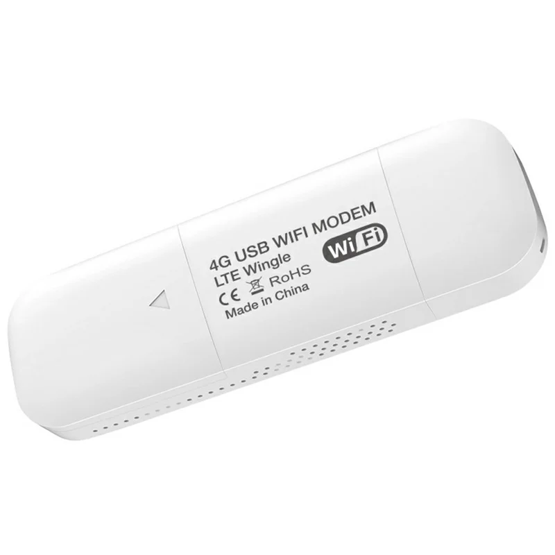 U6-E8 Eurasian Version 4G LTE UFI Modem USB WiFi Dongle International Travel SIM Card Portable WiFi Hotspot - White