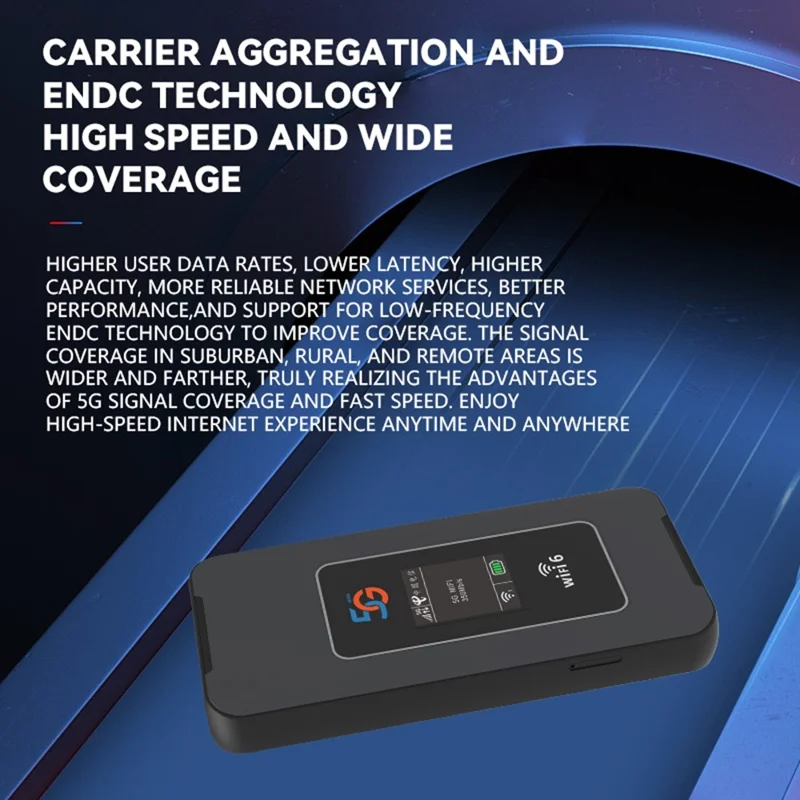 Routeur sans fil WiFi 6 Eurasien M8A-E Version 5G Portable MIFI Bande double 600Mbps Routeur pour Voyage / Travail
