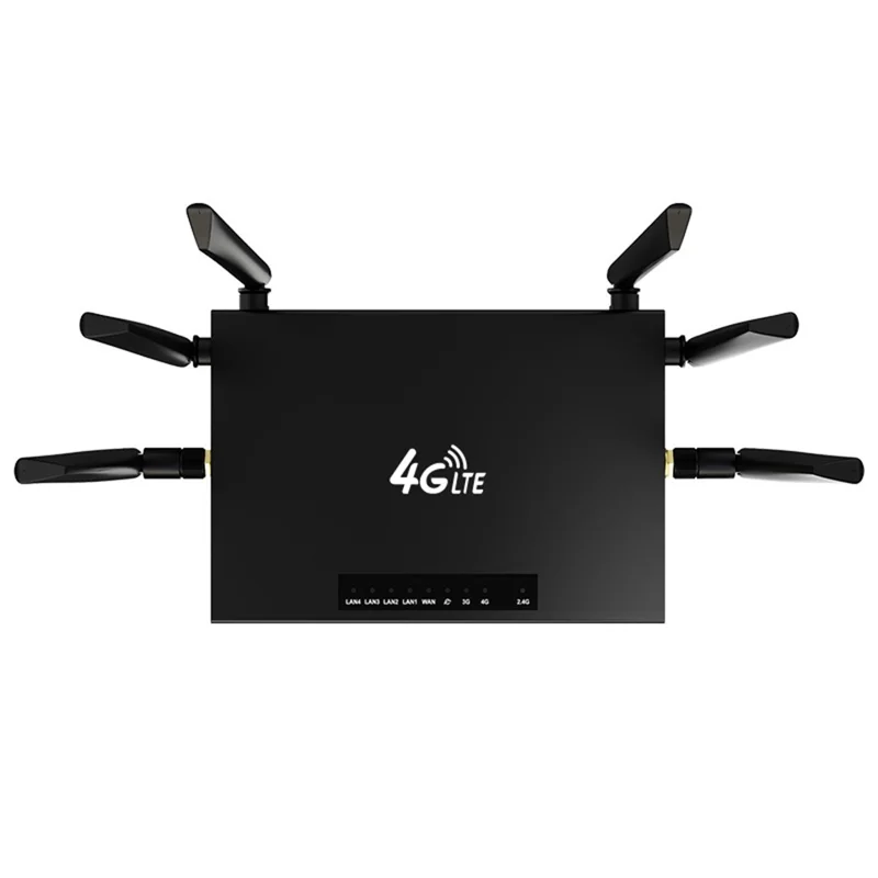 ED128-L American Version 4G LTE Industrial Router 300Mbps Wireless WiFi Home Office SIM Card Router - EU Plug