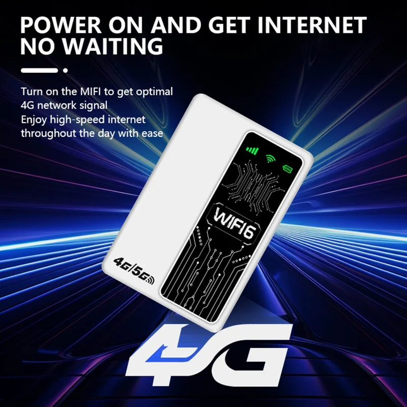 Enrutador portátil 4G LTE M20-E Versión Euroasiática WiFi Hotspot MIFI Banco de energía de 10000mAh - Blanco