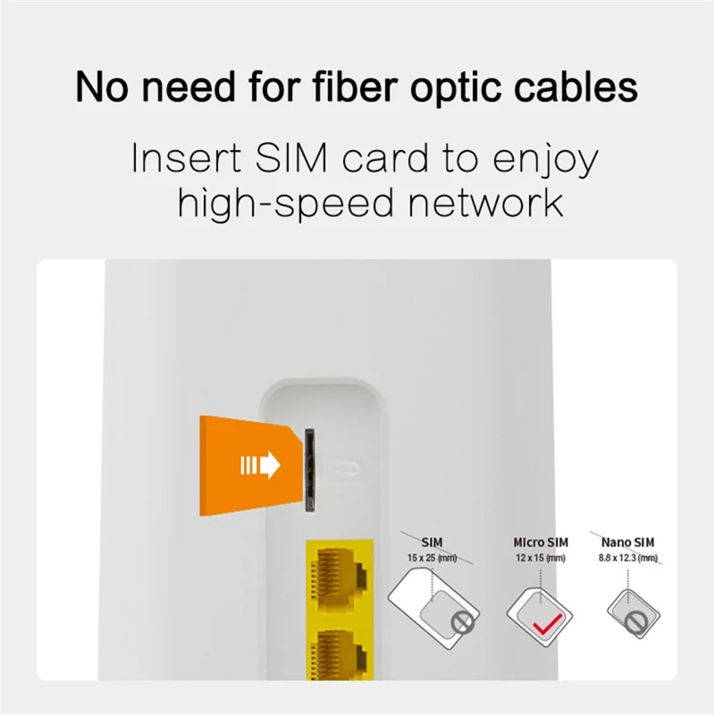 CPF101-E8 Eurasian Version 4G LTE Router Home Office SIM Card Mobile WiFi Hotspot with 3 LAN Ports - EU Plug
