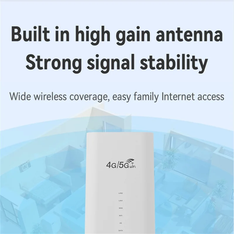 CPF101-E8 Eurasian Version 4G LTE Router Home Office SIM Card Mobile WiFi Hotspot with 3 LAN Ports - EU Plug