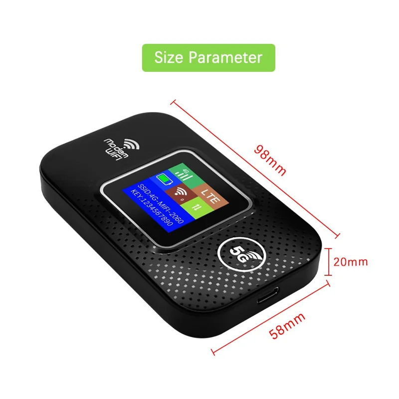 E5785-E Eurasian Version Portable 4G LTE WiFi Router Car WPS TF SIM Card Wireless WiFi6 Hotspot