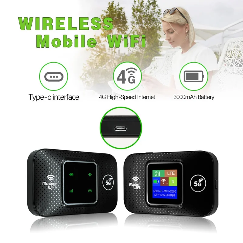 E5785-E Eurasian Version Portable 4G LTE WiFi Router Car WPS TF SIM Card Wireless WiFi6 Hotspot