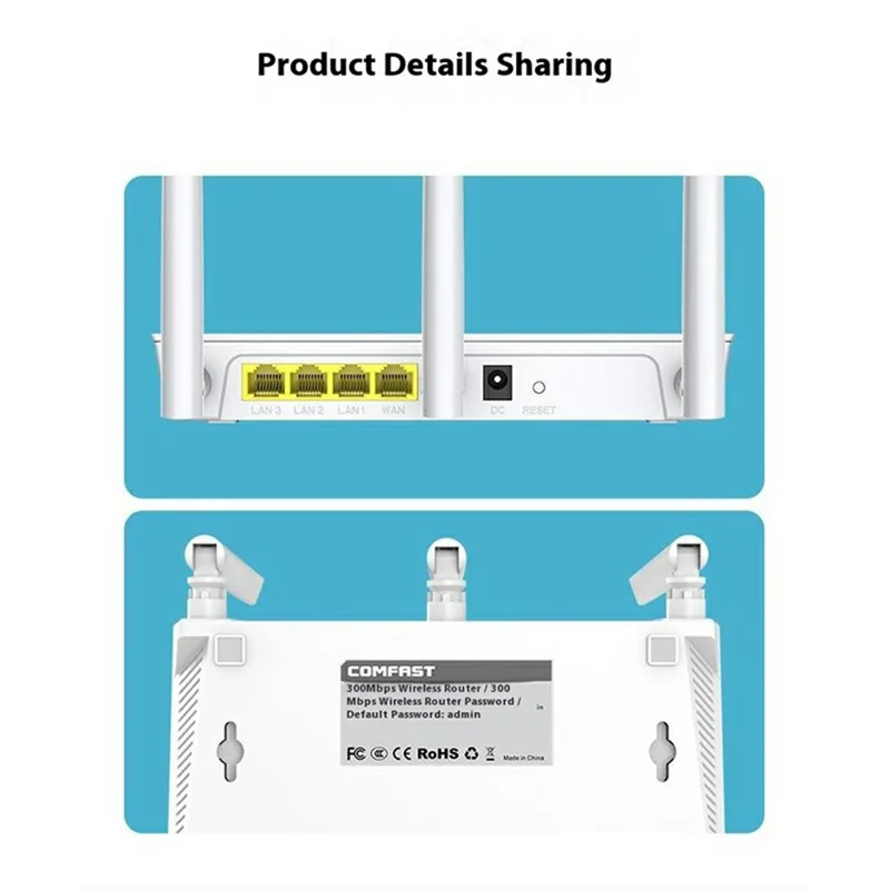 COMFAST CF-WR613N Wireless Router 300Mbps High Speed WiFi Router for Home