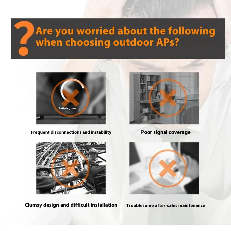 COMFAST CF-EW72 V2 High Power Outdoor Dual Band Wireless AP WiFi Base Station 1200M Wireless Router