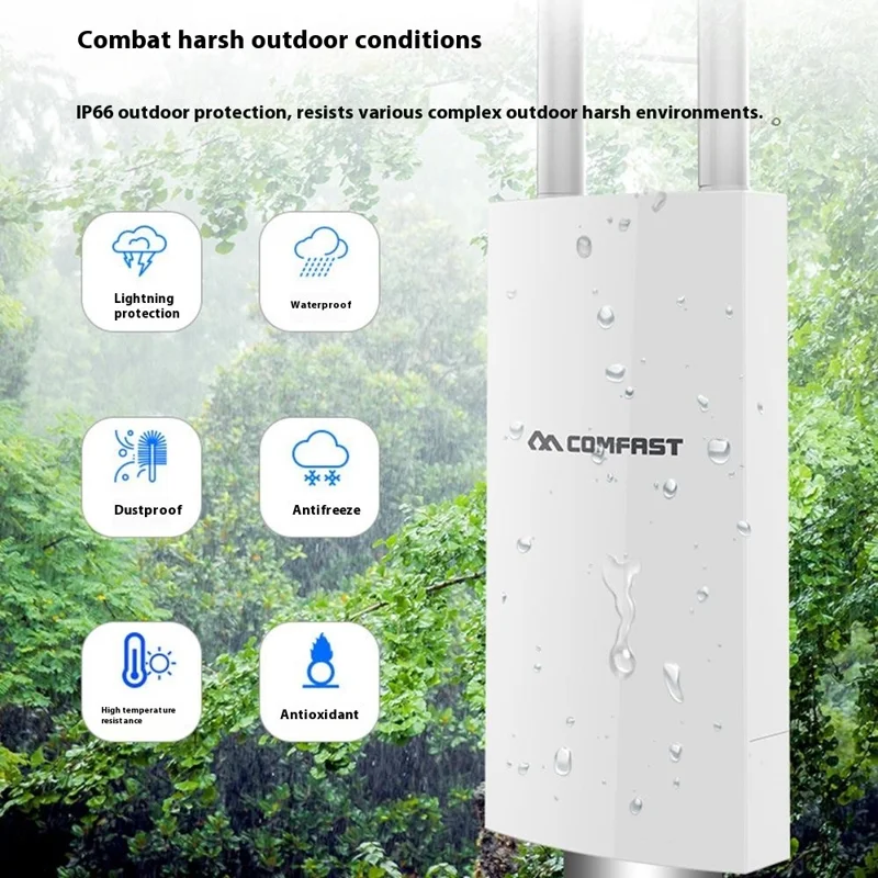 COMFAST CF-EW72 V2 High Power Outdoor Dual Band Wireless AP WiFi Base Station 1200M Wireless Router
