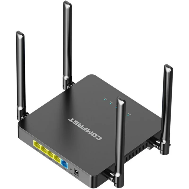 COMFAST CF-N5 V2 1200Mbps WiFi6 Dual Band Wireless Router with Gigabit Ethernet Port and 4 Antennas