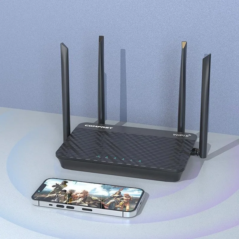 COMFAST CF-XR11 Dual Band WiFi 6 Router 1800Mbps Gigabit Ports Wireless Routers