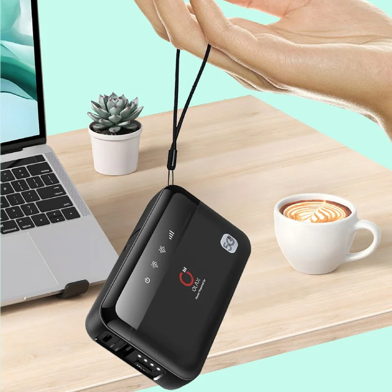 OLAX M100 WiFi Dual Band 2,4G / 5,8G Draagbare Router met SIM-kaartondersteuning 10000mAh Powerbank / Mobiele Hotspot